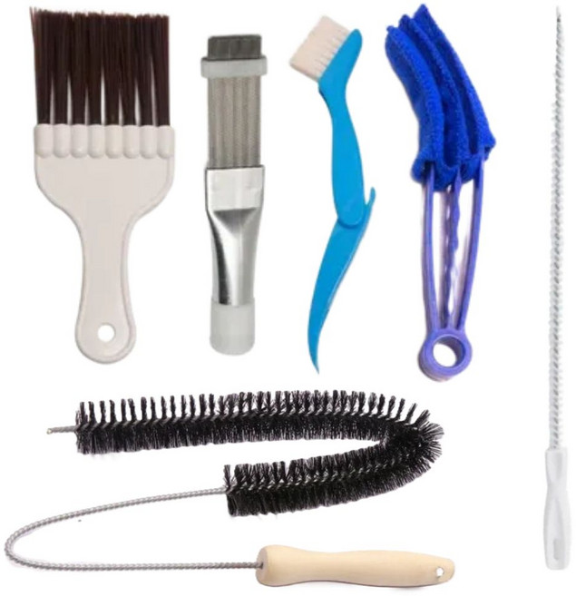 [프롬제이 by 공간사이] 에어컨 건조기 열교환기 홈케어 청소솔, 1개, 청소솔세트