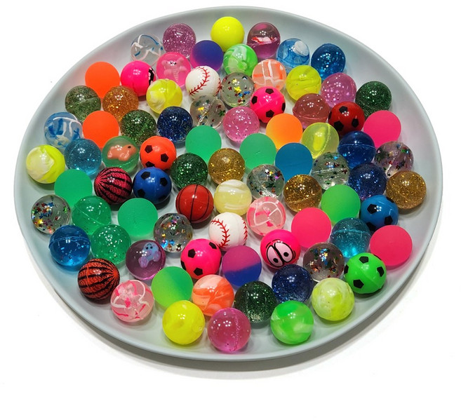 디포앤 공놀이 아기 미니 탱탱볼 고무공 얌체공 LED 얌체볼, 탱탱볼-소형 24mm 100개, 1개