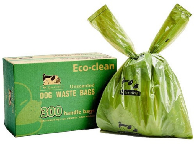 에코클린 반려동물 배변봉투 손잡이형 휴대용 똥봉투 대량, 1개, 300개입, 혼합색상