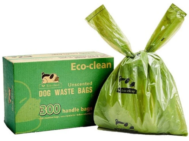 에코클린 반려동물 배변봉투 손잡이형 휴대용 똥봉투 대량, 1개, 300개입, 혼합색상 - 쿠팡