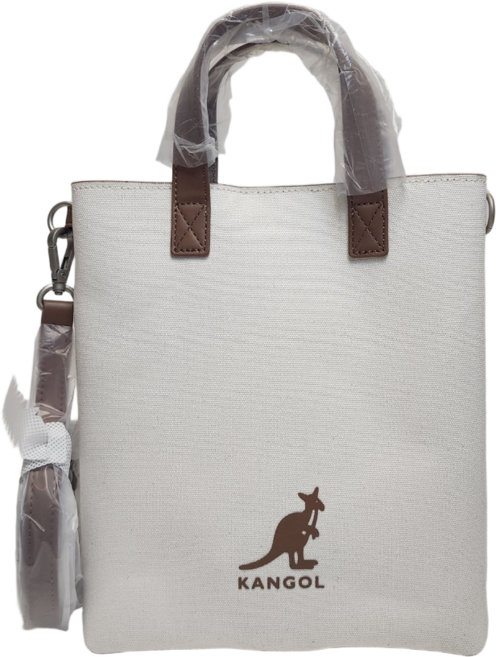 캉골 크로스백 듀오 캔버스 미니 쇼퍼백 3877 아이보리