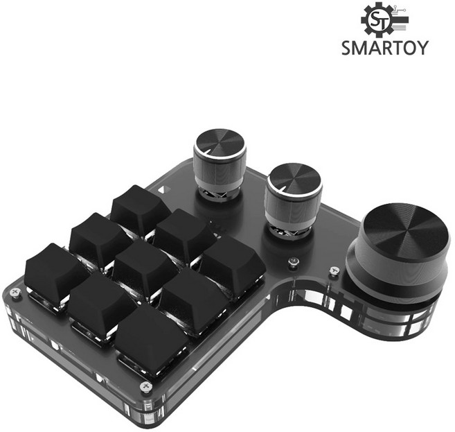 스마토이 한손 키보드 매크로 커스텀 전문가용 디자이너 포토샵 영상 편집, 혼합색상, 스마토이 9KEY 디자이너 한손키보드