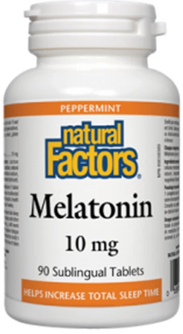 내추럴팩터스 수면의 질 개선 10mg 페퍼민트 90정, 1개 - 쿠팡