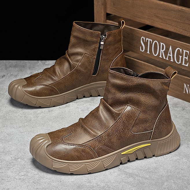 남성 워커 부츠 봄가을 패션 카고 부츠 데일리 미들 슈즈 캐주얼 루즈핏 앵글부츠 WMY