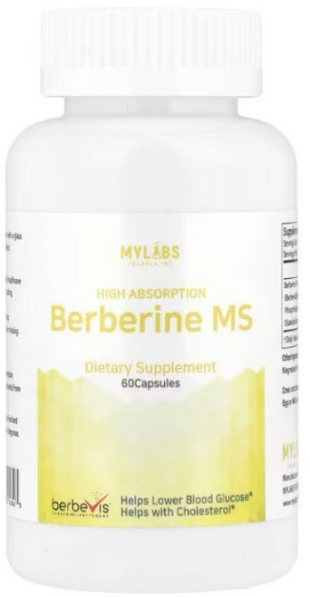 마이랩스 베르베린 MS 고약사 파이토좀 Berberine 550mg 60캡슐 2병, 60정, 2개