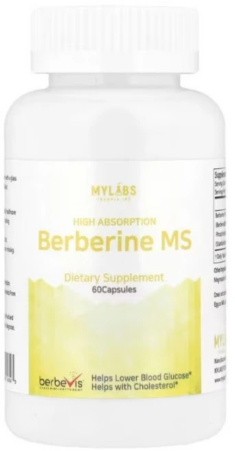 마이랩스 베르베린 MS 고약사 파이토좀 Berberine 550mg 60캡슐 2병, 60정, 2개 - 쿠팡