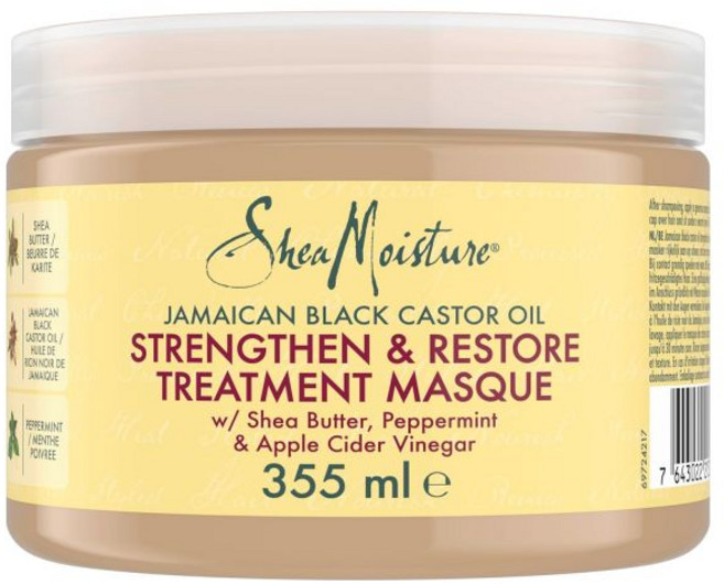 시어 모이스처의 자메이카 블랙 캐스터 오일 강화 재배 및 복원 트리트먼트 마스크 326ml, 1개