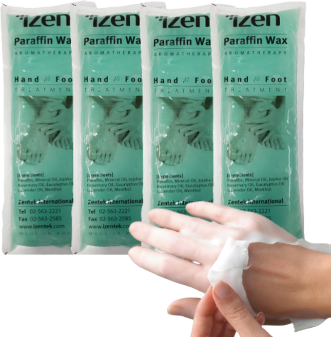 100% 국산 제조 아이젠 정품 파라핀 왁스 손 발 찜질용 453g x 4개입 촛농 촛물 + 마사지크림(추가 선택), 아이젠 파라핀왁스 x 4개입, 1세트