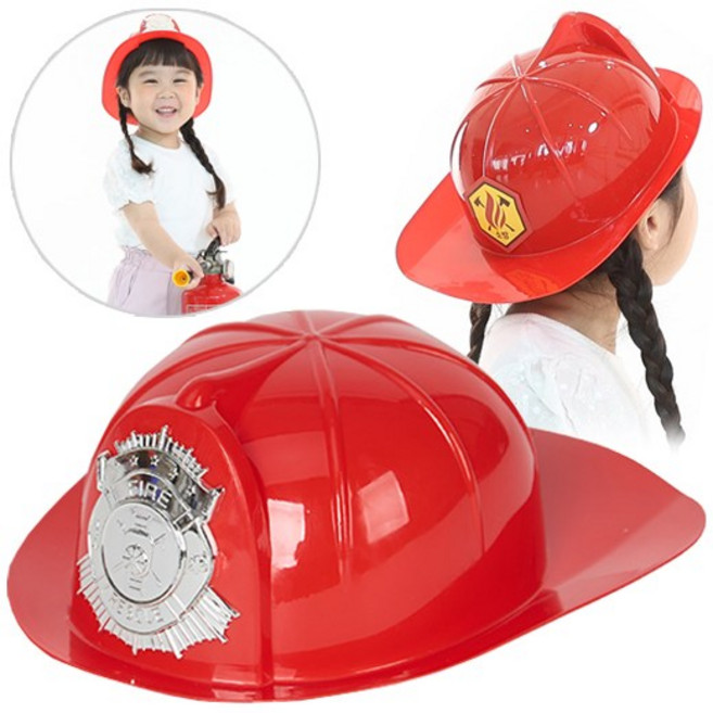 역할놀이 모자 소방관 군인 경찰 건축가 아동직업체험 유아교구, 1개