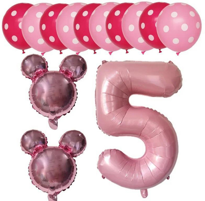 미키 미니 마우스 알루미늄 호일 풍선 생일 파티 장식 에어 글로브, 24. as picture