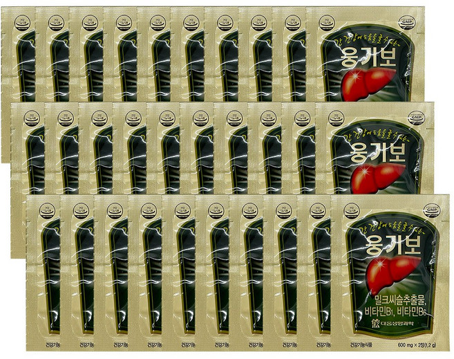 대웅생명과학 웅기보 간 피로회복 활력 에너지 밀크씨슬, 2정, 30개