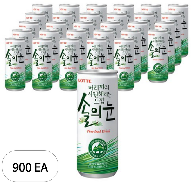 솔의눈 음료, 240ml, 900개