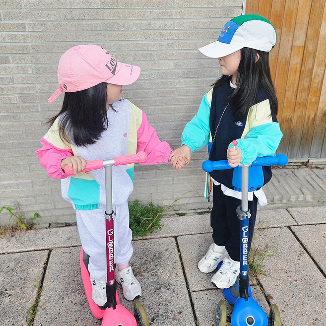 [12시전주문 오늘출발] 메르시보꾸 아동용 컬러블럭츄리닝 키즈 주니어 바지세트 SS25F05