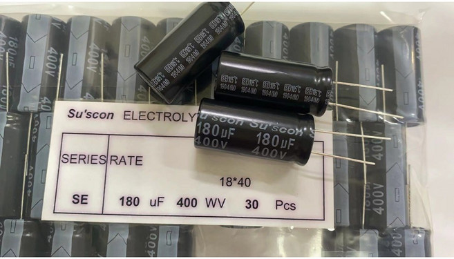 SUSCON 冠坤 電解電容 180uF/400V 18*40mm 直插電容, 1個