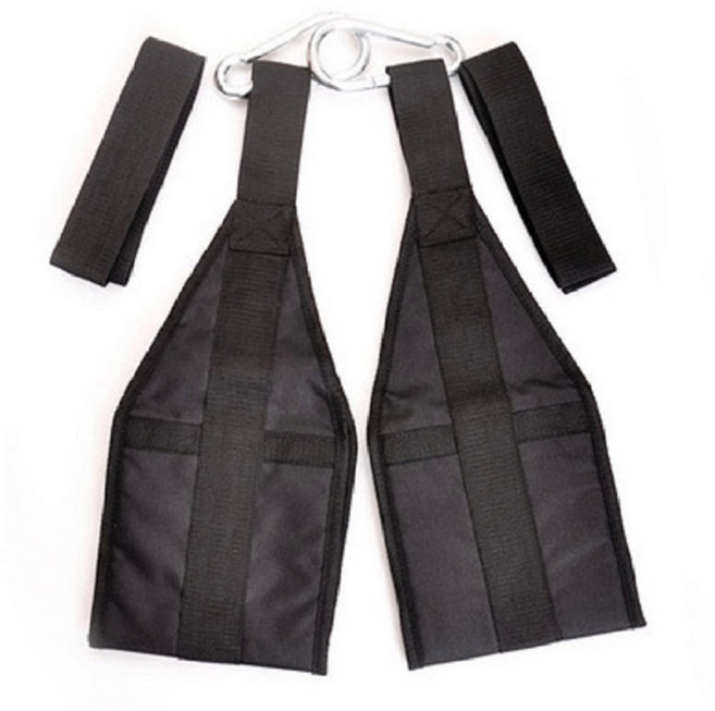 Suzakoo 복부 근육 훈련 벨트 교수형 장치 슬링 피트니스 액세서리, 1개, 01 Black