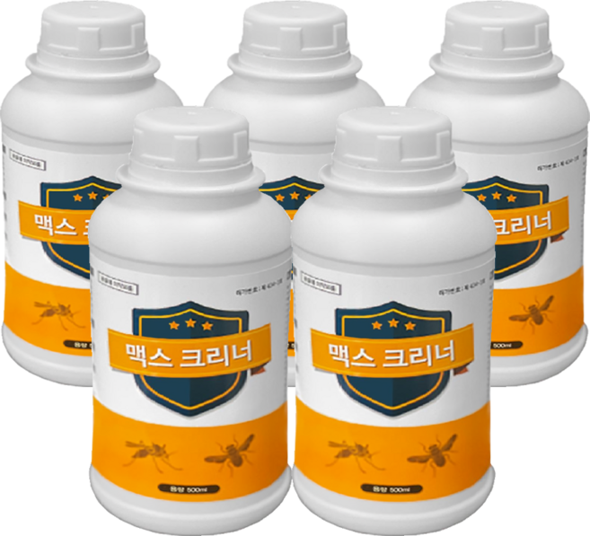 맥스크리너 500ml 파리 모기 개미 지네 바퀴벌레 등 강력살충, 5개