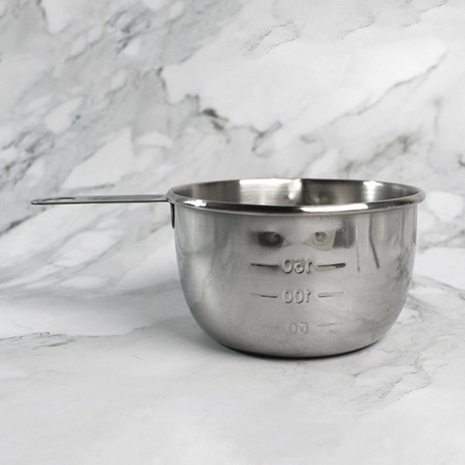 자루스텐계량컵 200ml 도구 캔들스테인레스, 1개