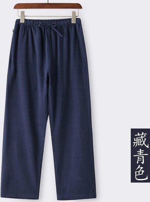 亞麻唐裝男長袖兩件套裝 中國風男士外套