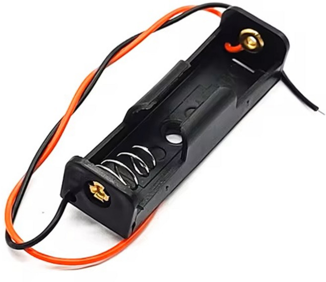 AA 배터리 홀더 전선 커버 스위치 점퍼선 타입, AA 1구 배터리 홀더 전선 타입