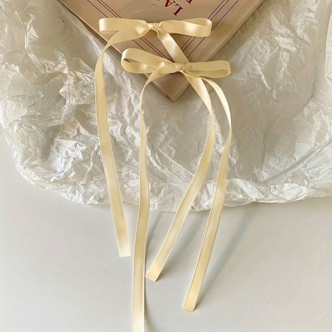 HELENA 緞帶蝴蝶結綁繩髮飾