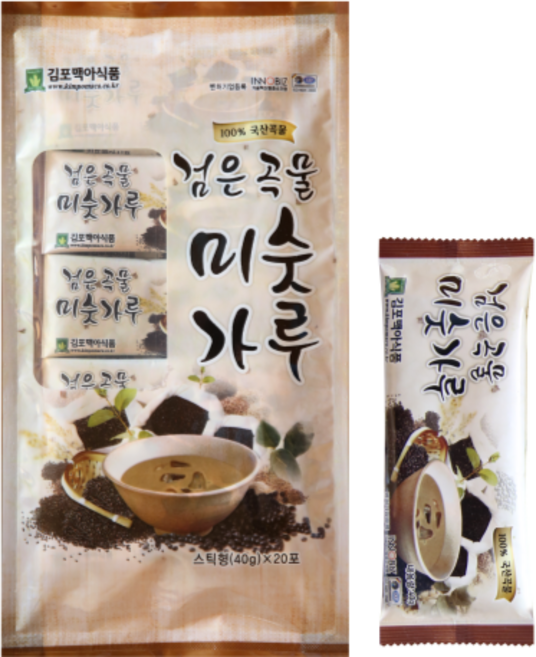 햇싹원 검은곡물 미숫가루 스틱, 800g, 5세트
