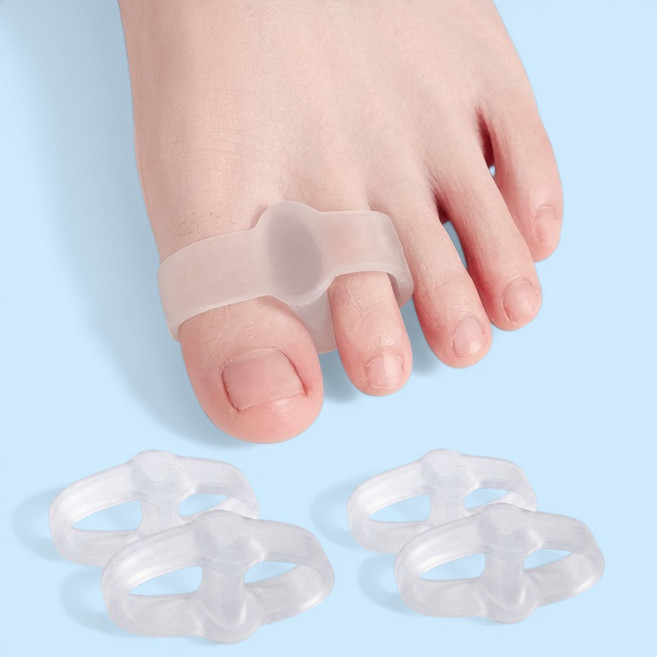 닥터또오 강력고정 무지외반증 엄지 발가락 분리 교정기 링타입, 2세트