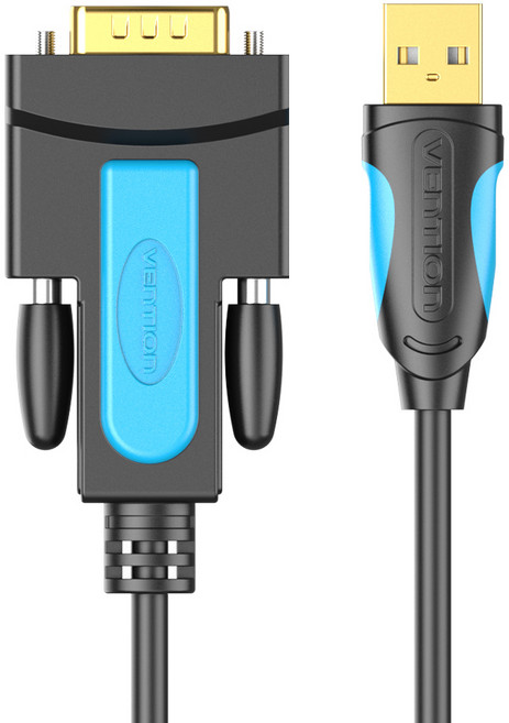 벤션 USB2.0 to RS232 시리얼 변환 컨버터 케이블, 3m, 1개