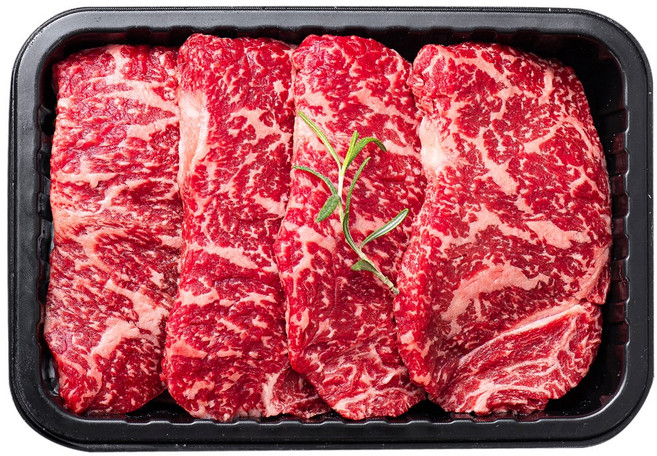 [더싱싱] 1++등급 암소 한우 채끝 구이용(냉장), 2개, 200g