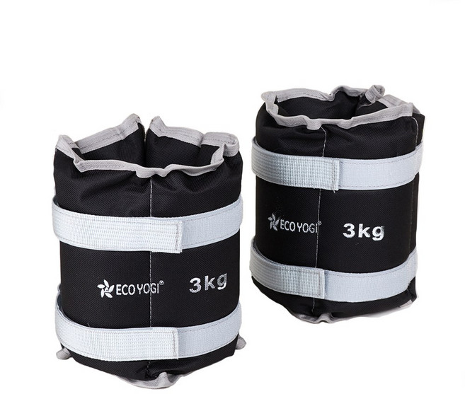 에코요기 모래주머니0.5kg-6kg 중량밴드, (3kg / 2개), 6kg 세트