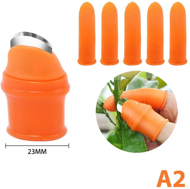 손가락 도구 다기능 주방 커터 야채 분리기 엄지 원예 가지 치기 가위 정원 따기 식물, Large