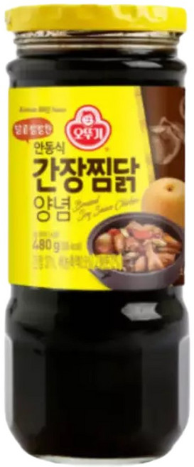 오뚜기 안동 간장 찜닭 양념 소스 480g X3병 달콤칼칼 BNS, 3개