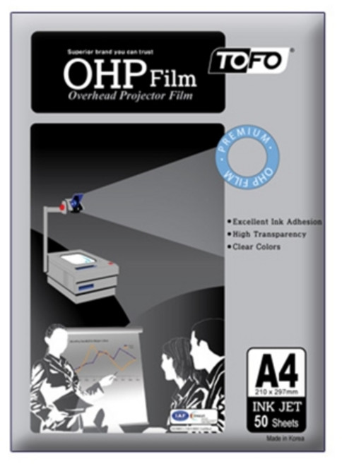 라미에이스 OHP필름 잉크젯용 A4 100mic 50매, 상세페이지 참조, 상세페이지 참조