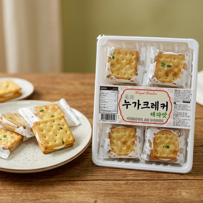 대만 전통방식 누가크레커 대파맛 24입, 1개, 330g