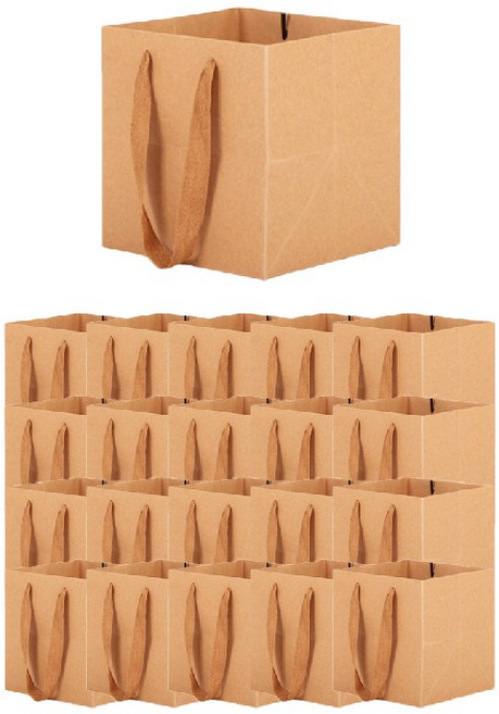 에스피 글로벌 정사각 크래프트 쇼핑백 20개