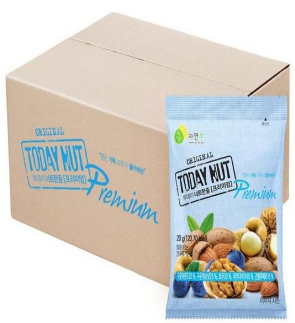 투데이넛너트한줌프리미엄 임산부견과류 종류 요거트, 1개, 너트한줌프리미엄
