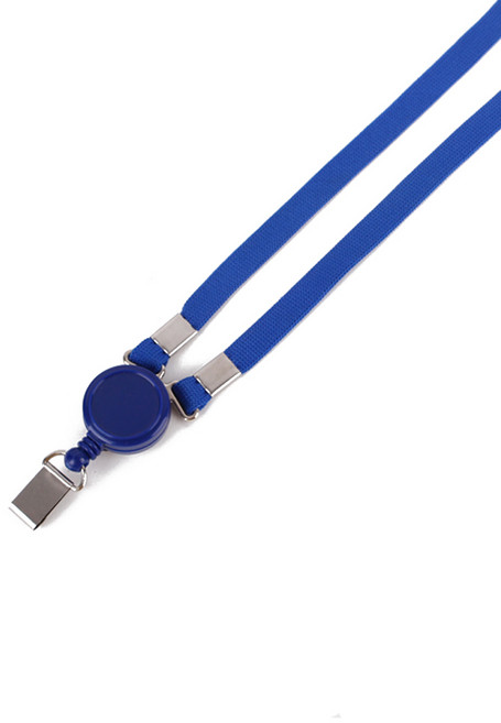 하나제이 9mm 릴홀더 명찰목걸이줄 Y형 제이명찰, 20개, 블루(파랑)