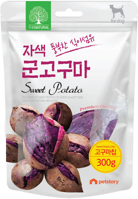 펫스토리 더내추럴 자색 고구마칩 300g, 1개