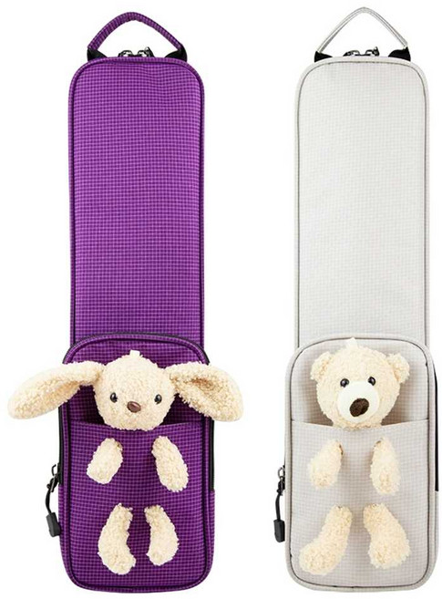 드럼 스틱 가방 케이스 파우치 인형 캐릭터 휴대용, 드럼스틱가방(검은색)