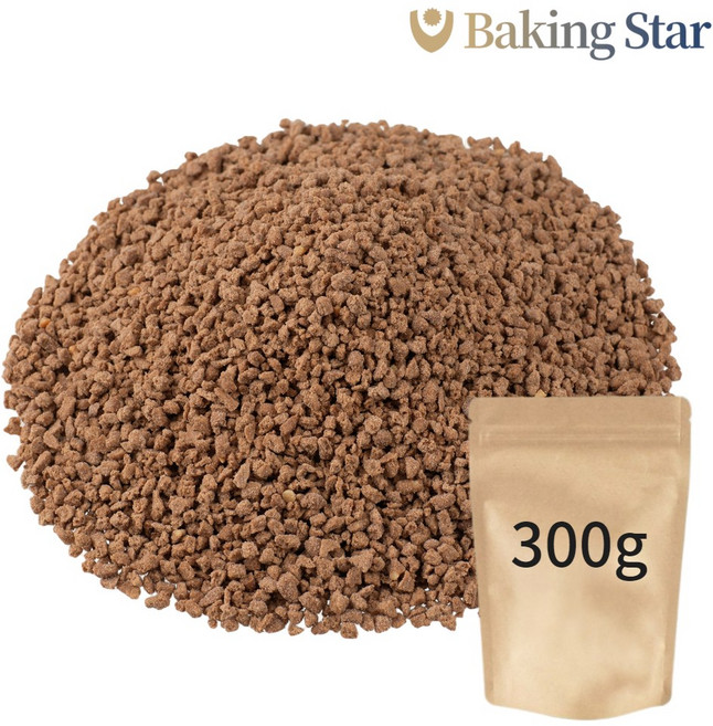 쿠키크런치 크럼블 분태 빼빼로 오레오 요거트 빙수 토핑 데코 갈색 300g 1개
