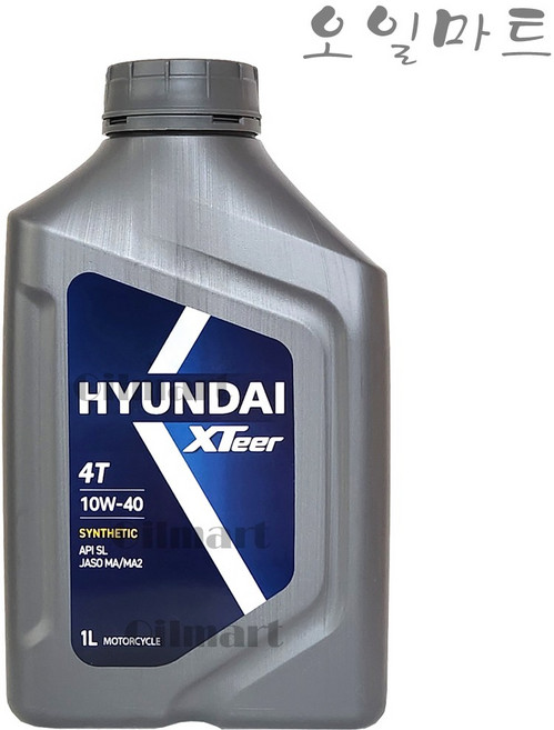 오일마트 현대 엑스티어 XTEER 4T 4행정 1리터 오토바이 엔진오일, 현대 XTeer 4T, 1개, 현대 엑스티어 4T 10w40 1L