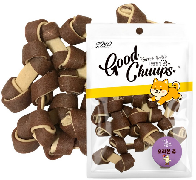 13 굿츕스 오리본츄 200g, 2개, 오리 콜라겐 껌