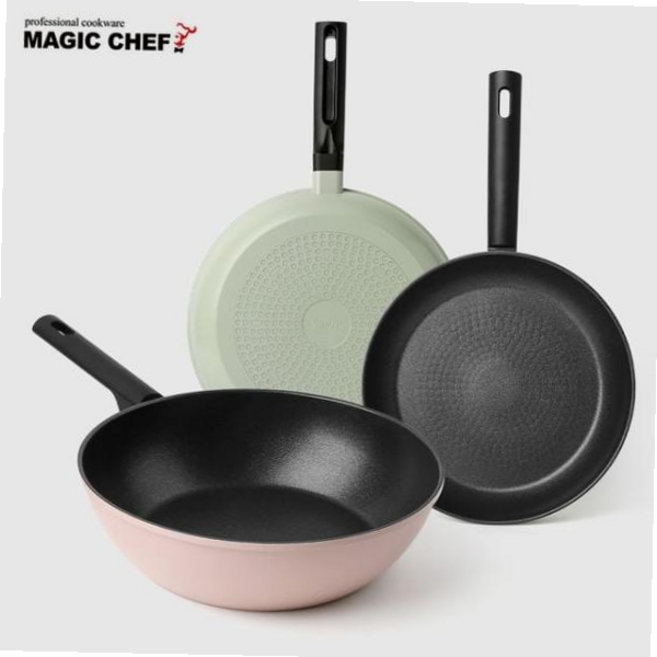 가벼운 프라이팬 IH궁중팬 예쁜 민트 핑크 코팅팬 28cm 59000EA 1EA, 매직쉐프 IH프라이팬, 28cm 민트