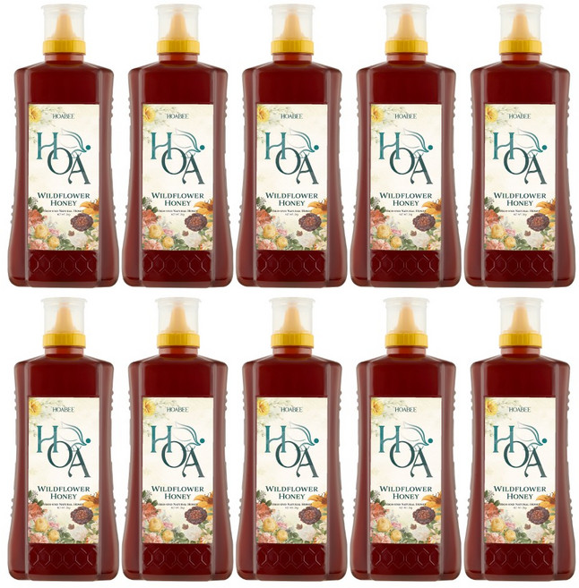 호아비 무첨가 대용량 베트남 순수 토종꿀 야생화꿀 2kg, 10개