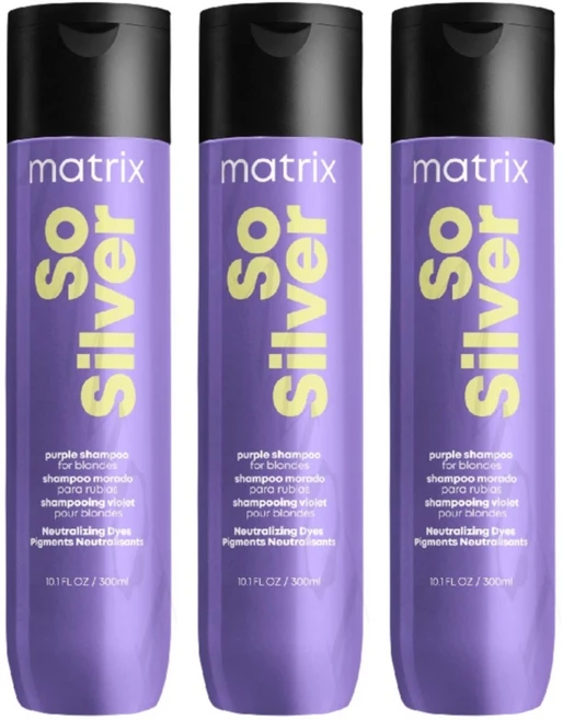 Matrix 매트릭스 So Silver 샴푸 토탈 리저트 컬러 케어 샴푸 300ml x 3개 - 쿠팡