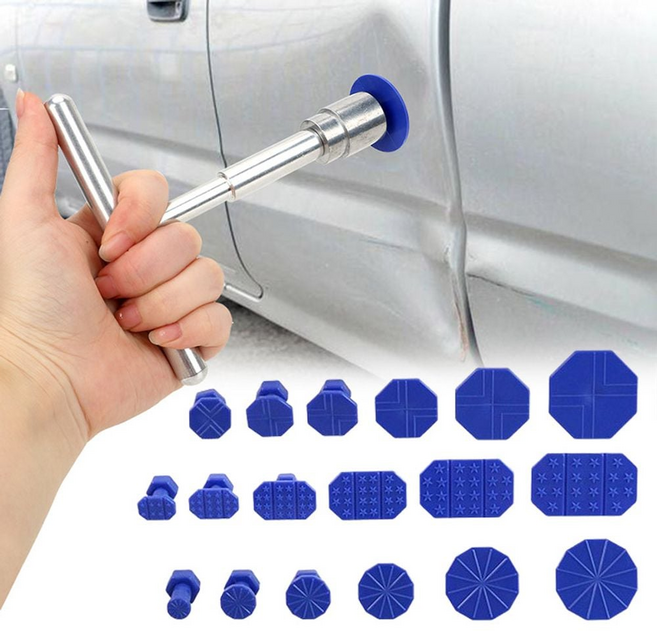 차량 덴트 복원 키트 찍힘 복원 글루 접착제 풀러 도구 흡착 패드 수리용 키트, 단일옵션