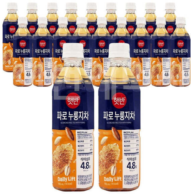 햇반 파로 누룽지차, 20개, 500ml