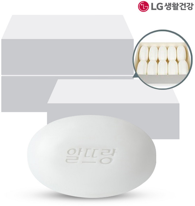 알뜨랑 세면비누 화이트, 130g, 30개입