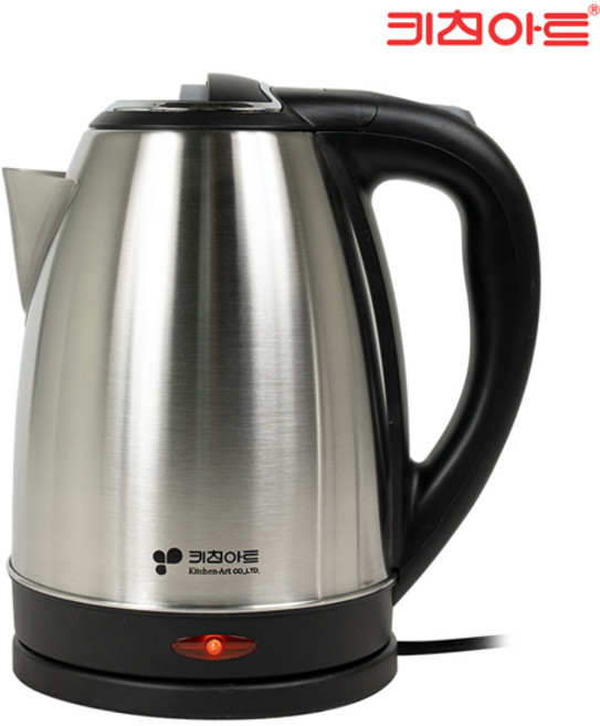 키친아트 포이베 스테인레스 무선 전기 주전자 1.8L, KJS-0018KP