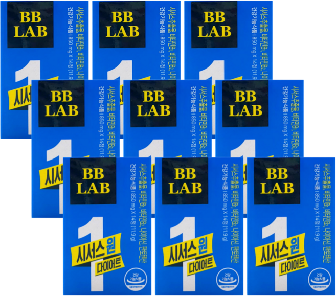 뉴트리원 비비랩 시서스 원 다이어트 12주분 선물세트, 9개, 14정