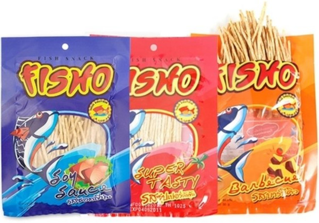 기타 피쇼 30g x 15봉 혼합구성 세트 생선살 80퍼센트 함유, 소이소스5개 바베큐5개 슈퍼테이